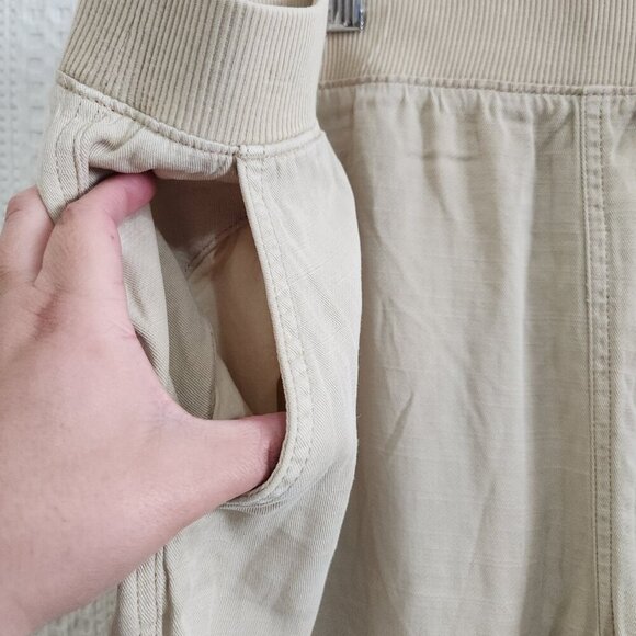 Sonoma Tapered Cropped Ultra Comfort Waistband Pull On Linen Blend Pants Size 3X - Picture 10 of 13